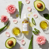 Rose Avocado Face Oil with Roses and Avocado